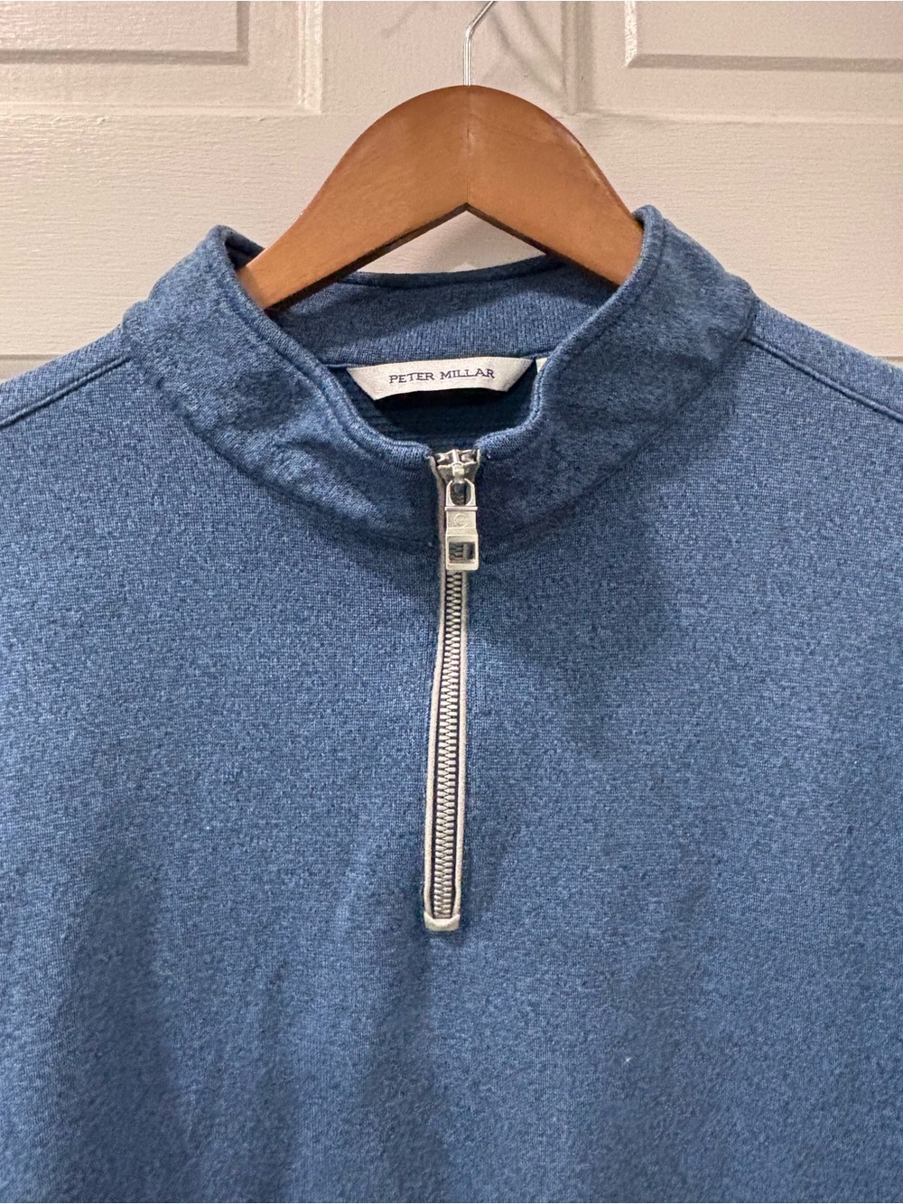 Peter Miller Men’s 1/4 Sweater Size XL Blue Performance Golf Pullover CC Logo - Picture 3 of 7